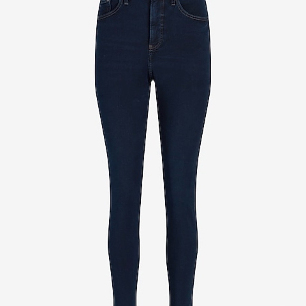 High Waisted Dark Wash Skinny Jeans